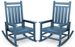 SERWALL Outdoor Rocking Chair Set Of 2, HDPE Rocker For Adults, Blue_desvips.com