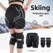 Ski Protective Gear Hip Guard Knee Thickened Pad Anti-Fall Beginner Inner Wear Tailbone Protection Sticker_desvips.com