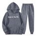 New Hot-Selling Trendy Fashion Unisex Casual Hooded Fleece Sweatshirt Sports Set_desvips.com