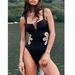 women's clothing sexy one piece swimsuit female chiffon skirt swimsuit swimming suit_desvips.com