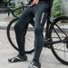 ROCKBROS Fahrrad Hose Lang mit 3D Sitzpolster Herbst Atmungsaktiv Reflektierend_desvips.com