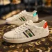 Men's Breathable Summer Leather With Thick Soles Little Bee One-Piece Lightweight Casual Shoes_desvips.com