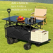 Outdoor Foldable Collapsible Rear Opening For Kids, Reclining Camping With Adjustable Table And Small Push Cart_desvips.com