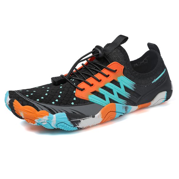 Summer Upstream Wading Shoes Five Fingers Beach Barefoot Colorful Sandals Men Women Pool Swimming Portable Aqua Sneakers_desvips.com