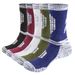 YUEDGE Mens Walking Hiking Moisture Wicking Cotton Cushioned Arch Support And Breathable Crew Socks For Men_desvips.com