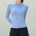 Professional Sports Jacket Women's Autumn Winter Running And Cycling Fitness Suit Long Sleeved Zipper Stand Up Collar_desvips.com