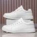 Mens Comfortable Skateboard Mens Solid White And Black Casual Sports Lightweight Walking Shoes Tenis Masculino 241105_desvips.com
