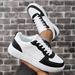 White Men's Casual Skateboad Sneakes Fashionable Outdoo Walking Tennis Shoes Fo Men And Women Spots Running_desvips.com