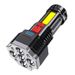 Cross-Border Handheld Outdoor Household Portable USB Rechargeable Multi-Function 9LED Strong Light Flashlight Wholesale_desvips.com