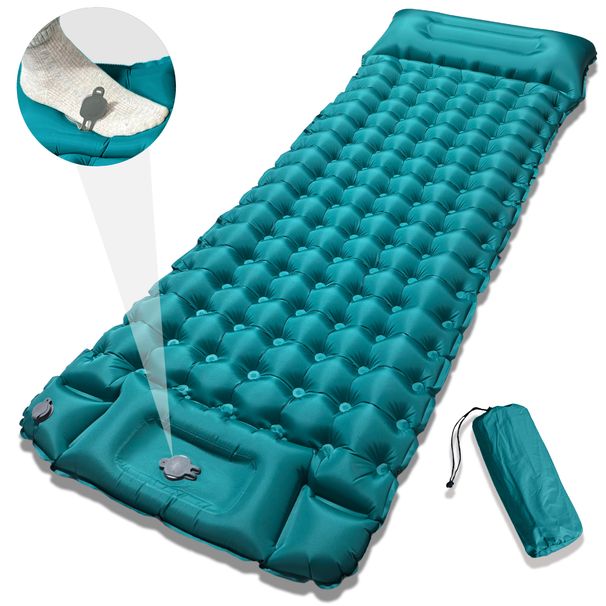 Cozy 10cm Thick Inflatable Mattress - Winter Insulated Camping Pad, Perfect Christmas Gift Idea For Family & Outdoor_desvips.com