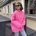 Cross-border Round-neck Loose Sweatshirt For Women, European American Style, 2025 Autumn And Winter Street Fashion,_desvips.com