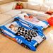 Baby Inflatable Flocking Mattress Racing Inflatable Bed Simulation Portable Thick Mattress Double Children's Bed_desvips.com