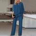 Women's Clothing hot-selling new European and American fashion solid color loose casual irregular suit_desvips.com