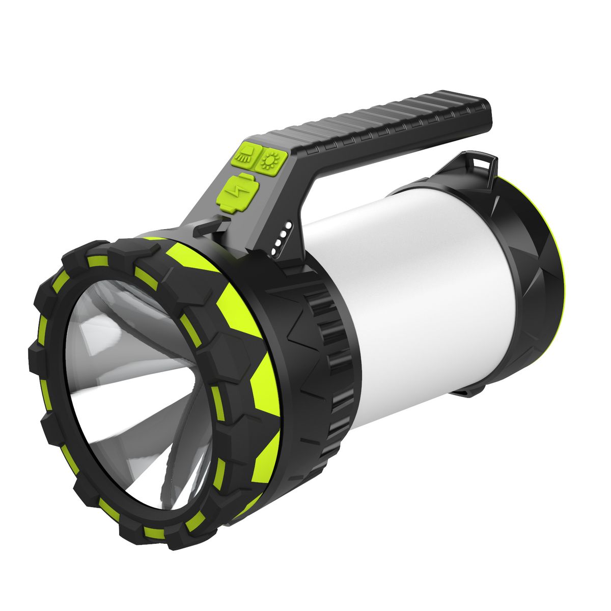 Strong Light Portable Lantern Outdoor Camping Lantern Mountaineering Fishing Searchlight Waterproof Patrol Rechargeable Flashlight_desvips.com