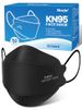 Borje KN95 Face Masks For Adults 50 Pack, 5-Ply Black Disposable Face Mask Against PM 2.5 Smoke & Dust, Filtration Efficiency 95%_desvips.com