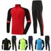 Autumn Winter Half-Zip Jacket Long Sleeve Children's Training Suit Boys Soccer Uniform Sportswear Performance Outfit_desvips.com