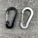 Outdoor #5 Aluminum Carabiner - Heavy-Duty Wire Gate Spring Clip (Pear-Shaped Design Stainless Steel Construction Ideal For Backpacks/Hiking Gear)_desvips.com