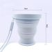 Food Grade Collapsible Water Camping Silicone Outdoor With Lid Telescopic Portable Travel Compression Mouthwash Cup_desvips.com