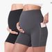 Sports Clothing Dynamic Pregnancy Yoga Shorts Over Belly Comfortable Cycling Sports Dynamic Pregnancy Fitness Shorts With Pockets_desvips.com