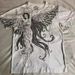 New Wing Girl Angel T-Shirt Casual Summer Short Sleeve Pullover Regular Shoulder Round Neck Top_desvips.com