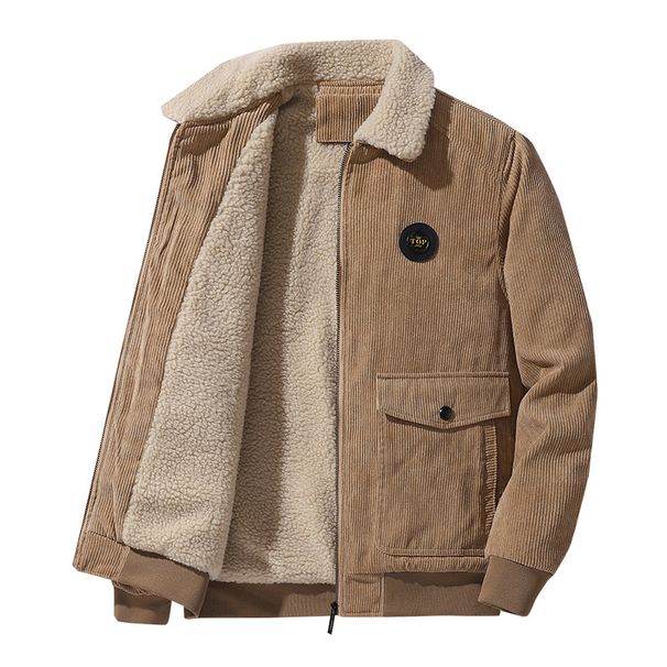 Warm Windproof High-quality Corduroy Fashionable Autumn And Winter New Men's Casual Jacket Youth_desvips.com