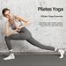 Women's Mid Length Yoga Socks Non-Slip Pilates Five Finger Split Toe Striped Sports Fitness Professional Autumn Winter_desvips.com