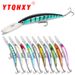Lure Bait Long Tongue Minnow Diving 15.3cm16g Simulation Ring Bead Bait Freshwater Sea Fishing Perch Bait_desvips.com
