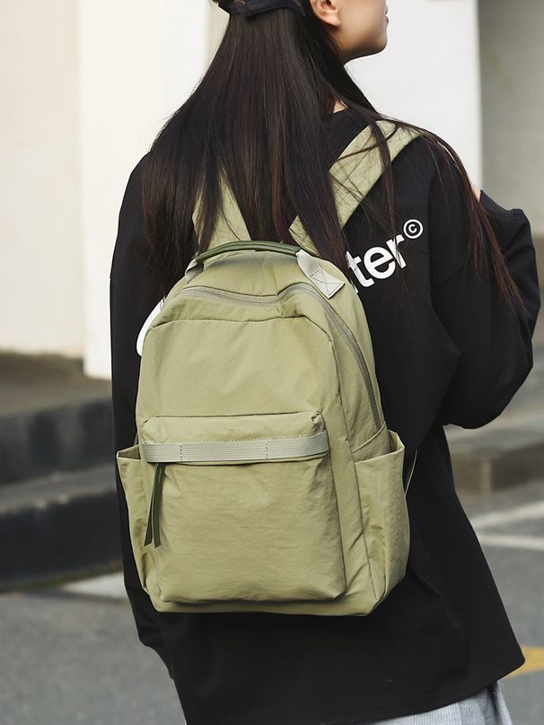 Retro Mori Style Outdoor Travel Women's Minimalist Easiest For Match Schoolbag Lightweight Hiking Waterproof Nylon_desvips.com