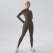 European And American Hot-Selling Winter Fleece-Lined Yoga Suit Long Sleeve Warm Outerwear Fitness Sports One-Piece_desvips.com