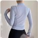 Nylon Quick-Dry Clothing Stand Collar Sports Running Jacket Long Sleeve Breathable Training Yoga Top_desvips.com