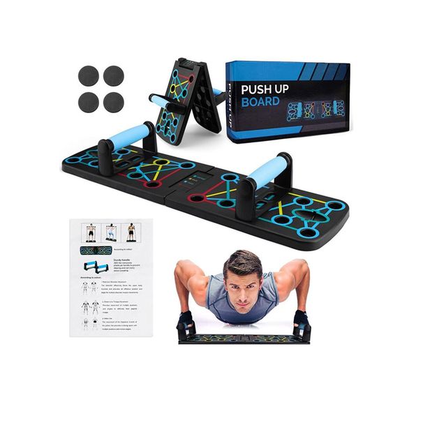 Foldable Push-Up Board Multifunctional Support Frame Chest Muscle Trainer Plank Home Adult Fitness Equipment_desvips.com