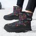 Men's Winter Snow Boots Waterproof Hiking Shoes, Thermal Fleece Lined High Top Anti-Slip Trekking Boots Plus Size For Women Couple Outdoor_desvips.com