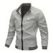 Men's Lightweight Autumn Shirt Vacation Daily Soft Pocket Spring & Fall Plain Fashion Classic Lapel Jacket_desvips.com