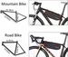 ROCKBROS Bicycle Bag, Frame Bag, Waterproof Triangle Bag, 3L/4L, Black_desvips.com