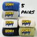 6 Pairs Spring Autumn Sports All Antibacterial And Odorous Youth Cotton Large Size Letter Men's Middle Socks_desvips.com