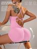One-Piece Yoga Jumpsuit Skinny Short Sportswear Woman Gym Clothing Workout Clothes Fitness Stretch Bodysuit For Women_desvips.com
