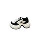 2025 Zhao Lusi Same Style Thick-Soled 8Cm Ripple Platform Cross Flower Dad Shoes Sneakers Women's Trendy_desvips.com