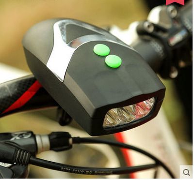 Horn With Front Mountain Bike Lighted Loud Electronic Bell Bicycle Light Accessories Cycling Gear_desvips.com