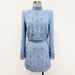 Women's Clothing celebrity fashion new heavy beaded diamond short top skirt suit two piece suit_desvips.com