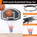 Wall-mounted Basketball Hoop, Backboard And Rim, 72.39cm X 45.72cm, Shatterproof Backboard, Indoor/outdoor , Black_desvips.com