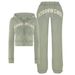 2025 New Women's Printed Cardigan Sleeve Long Pants Fashion Set_desvips.com