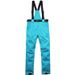 001 Women's And Men's Winter Outdoor Couple Ski Warm Thickened Bib Cotton Pants_desvips.com
