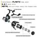 Spinning 6.2:1 6+1BB Double Arm Long Casting Metal Lure Sea Fishing Rod Reel_desvips.com