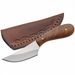SZCO Full Tang Hunting Knife With 4.75 Inch Stainless Steel Drop Point Blade, Burlwood Handle, And Sheath - Brown Pocket Knife For Hunting, Cutting, A_desvips.com