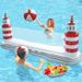 Inflatable Water Park Set Floating Volleyball Basketball Combo With Net For Pool Parties Beach Games Backyard Fun_desvips.com