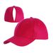 Baseball Cap Magnetic Ponytail Hat Outdoor Sunshade Sun Protection_desvips.com