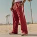 2025 Autumn New Track Men's Loose Casual Wide Leg Trendy Splicing Breathable American Sports Pants_desvips.com