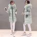 Women's Winter Hooded Parka Coat With Faux Fur Trim - Long Loose Fit Warm Padded Jacket (Black, Gray, Red, Army Green, Maroon, Pink, Pea Green, White)_desvips.com