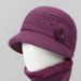 Women Winter Warm With Fleece Thick Knitted Wool For Middle-aged Elderly Mothers And Grandmothers Cotton Hat_desvips.com