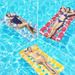 Leaf Print Inflatable Pool Float Adult Size Lounger With Breathable Mesh Design For Swimming Pool Beach Party & Relaxation_desvips.com